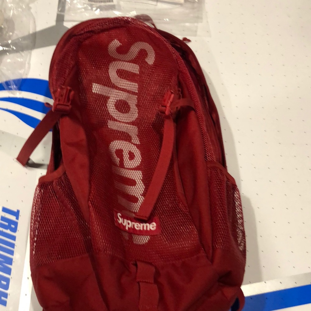 Brand new Supreme back pack RED